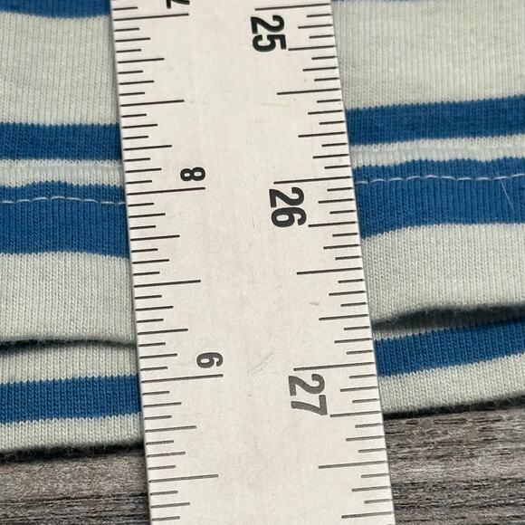 Andre‎ the Giant Obey Blue White Striped Mens M Embroidered Sun T-Shirt Medium - Picture 7 of 9